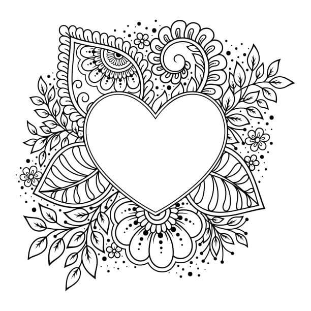 Mandalas Cœur 55